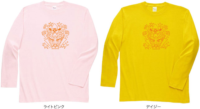 カスタムTシャツ　パラッパのボディカラーイメージ　ライトピンク・デイジー