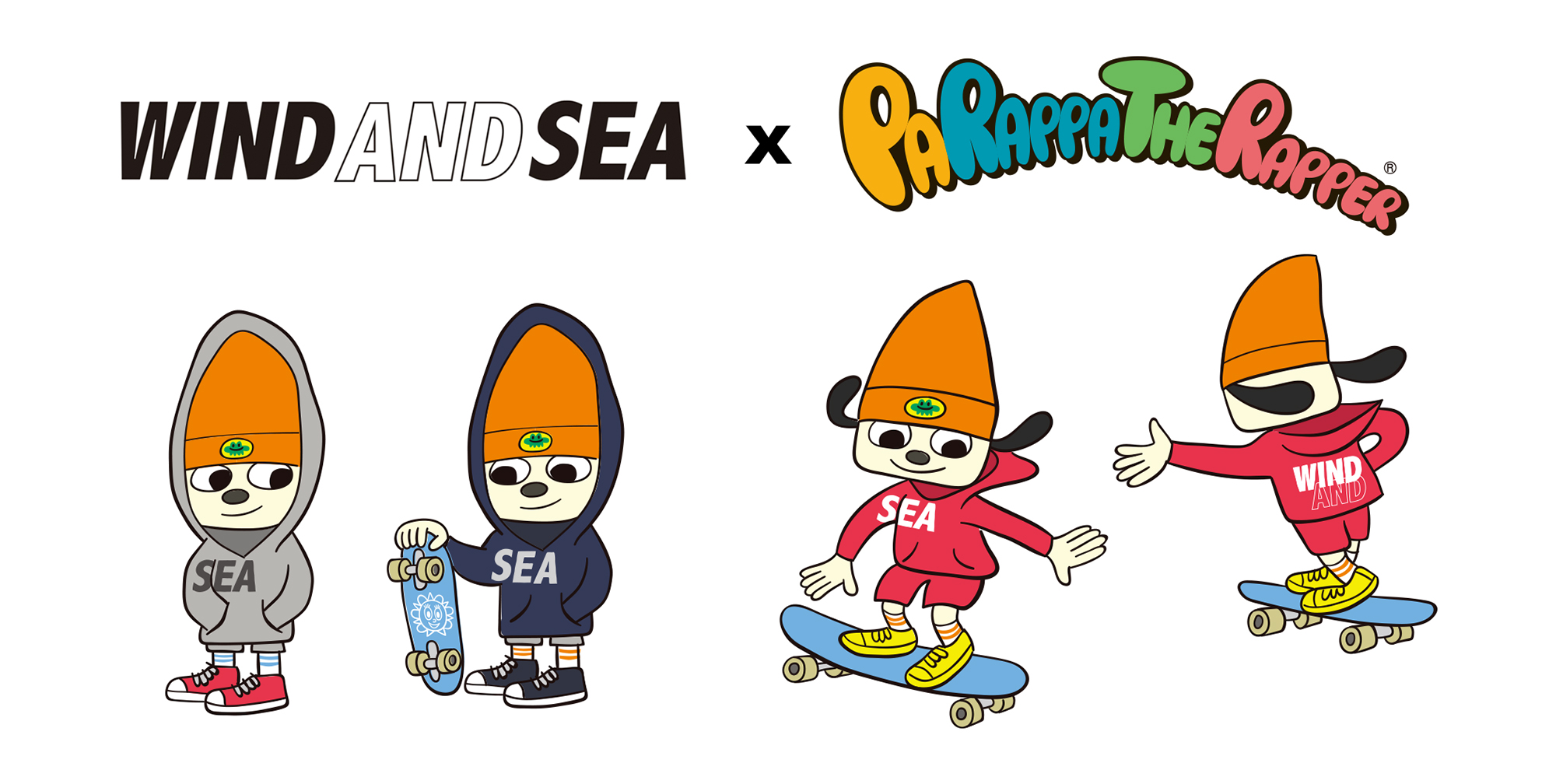 WIND AND SEA x PARAPPA THE RAPPER コラボ第2弾 描き下ろし 