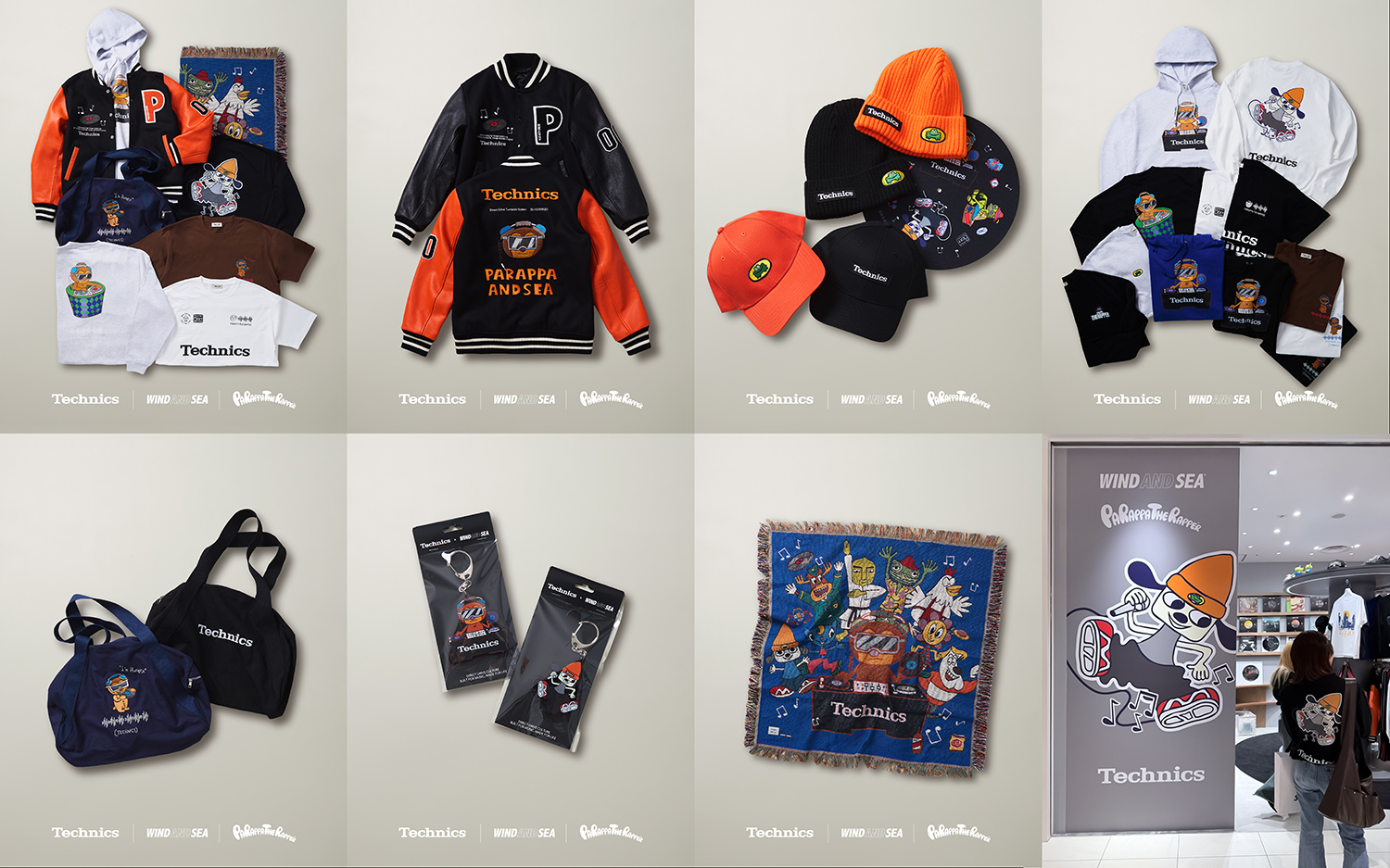 「Technics × PaRappa the Rapper × WIND AND SEA」