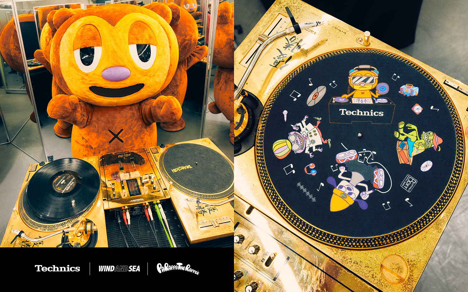 「Technics × PaRappa the Rapper × WIND AND SEA」